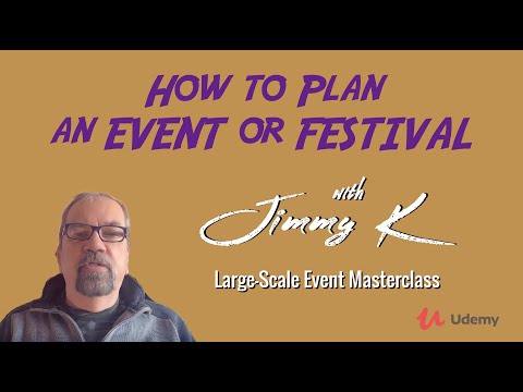 How to plan an Event or Festival Masterclass