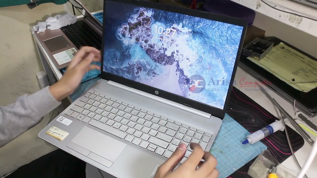 Pembersihan Fan + Ganti Thermal Pasta | Laptop HP 14