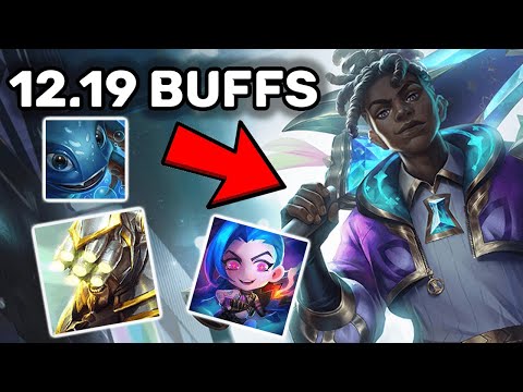 EXCITING EKKO BUFFS🥳 - PATCH 12.19 NOTES | LEAGUE OF LEGENDS FIZZ RYZE JINX SONA NASUS