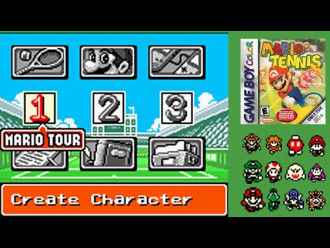 Mario Tennis GBC main menu theme music