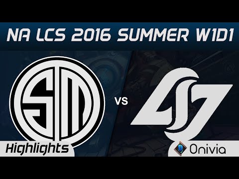TSM vs CLG highlights Game 2 NA LCS 2016 Summer W1D1 Team Solo Mid vs Counter Logic Gaming