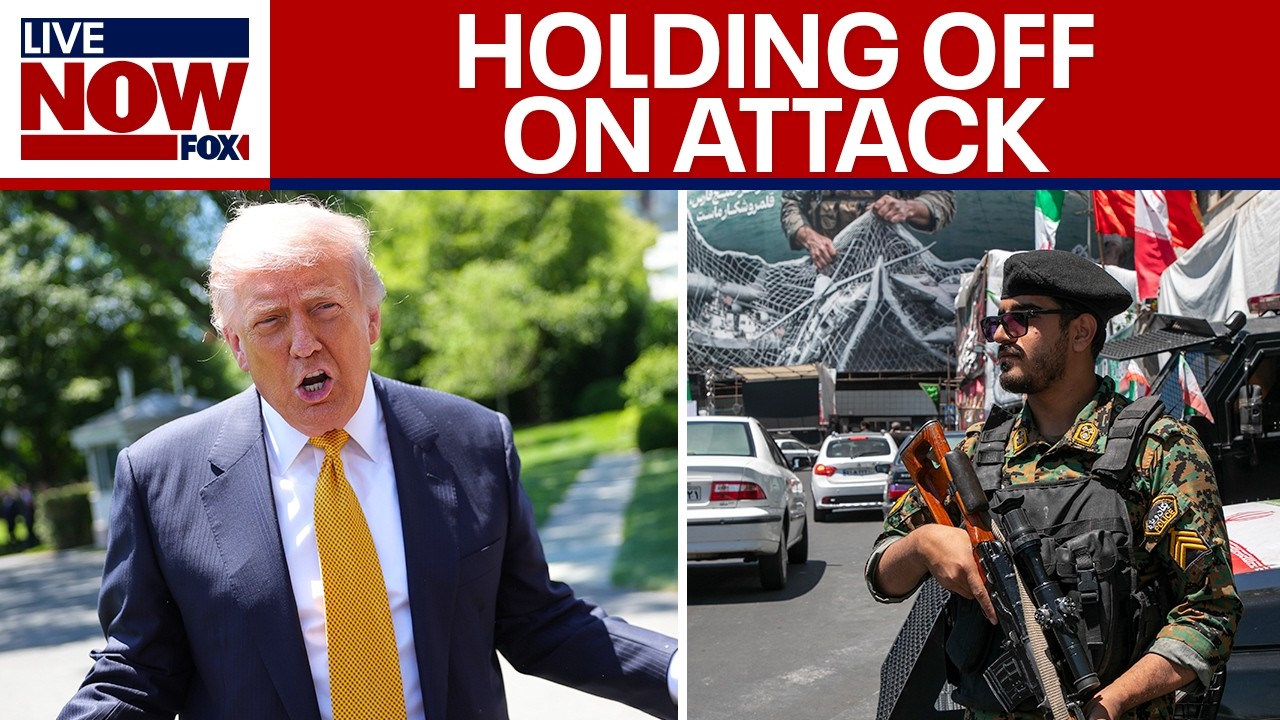 Pres. Trump says he's holding off on attack on Iran