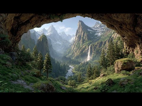 The Emerald Valley of Whispering Falls | Medieval Fantasy Music & Animated Ambience