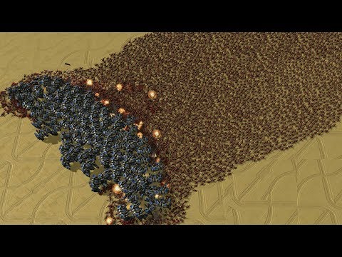 100 THOR vs 4000 ZERGLINGS - StarCraft 2 MASSIVE Battle