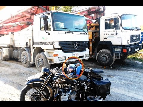 MAN Truck kids video mixer truck excavator. Mack Granite Cement Mixer Construction CAT