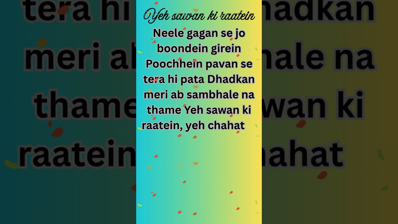 🌧️❤️ Yeh Sawan Ki Raatein ☔ | Romantic Rain Love Song ✨ #shortsfeed  #romanticsong #youtubeshorts