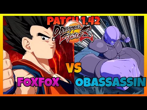 DBFZ 1.42 - FOXFOX vs OBASSASSIN games (Gogeta Blue, A. Gohan, GT Goku vs Teen Gohan, Hit, Trunks)