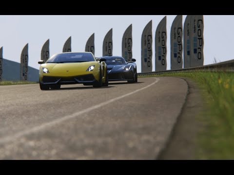Battle Ferrari LaFerrari vs Lamborghini Gallardo SL at Highlands