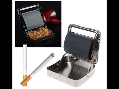 Automatic cigarette rolling box