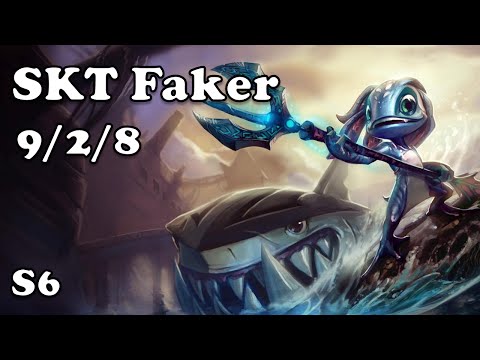 12: SKT T1 Faker Fizz Mid VS Mordekaiser S6 League of legends Master Ranked