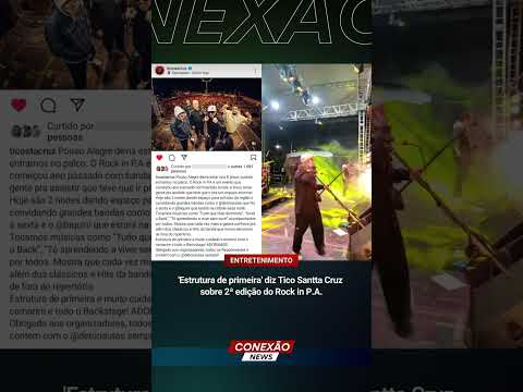'Estrutura de primeira' diz Tico Santta Cruz sobre 2ª edição do Rock in P.A.
