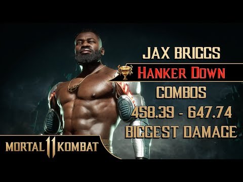 Mortal Kombat 11 - Jax Briggs (🏆 Hunker Down) Combos 458.39 - 647.74 Biggest Damage [60ᶠᵖˢ]