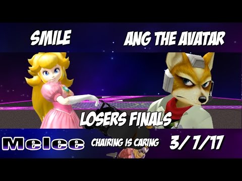 Chairing is Caring 3/7/17 - Smile (Peach) vs. Ang The Avatar (Fox) - SSBM Loser's Finals