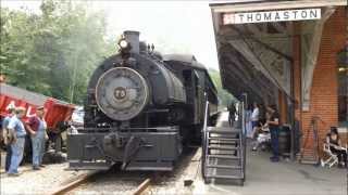 preview picture of video 'Flagg Coal 75 on the Naugatuck Railroad'