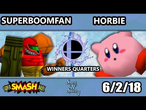 SnS 4 - PG | SuPeRbOoMfAn (Samus) Vs. Horbie (Kirby) SSB64 Winners Quarters - Smash 64