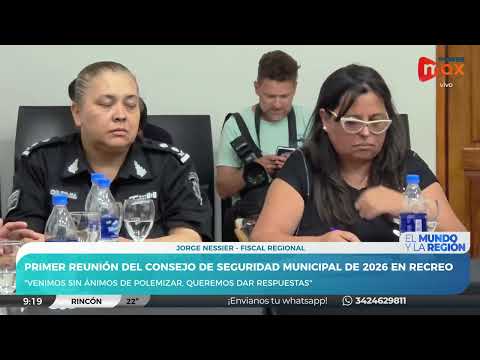 En Recreo, Primer reunión del Consejo de Seguridad Municipal de 2026: Jorge Nessier, Fiscal Regional