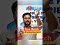 Free Batch Announcement On YouTube Gagan Pratap Sir Ssc Cgl Ssccgl