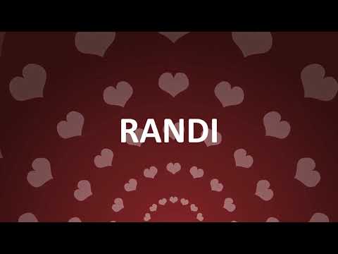 HAPPY BIRTHDAY RANDI