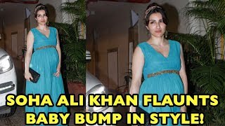 Pregnant Soha Ali Khan SNAPPED At Saif Ali Khan’s Birthday Bash
