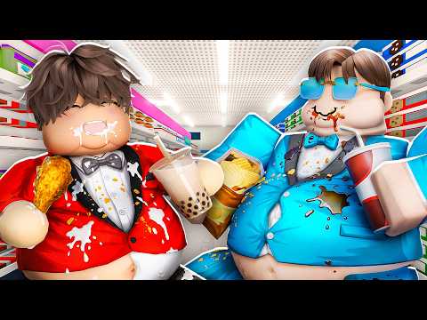 روبلوكس اكلنا السوبر ماركت كله ب 24 ساعه !