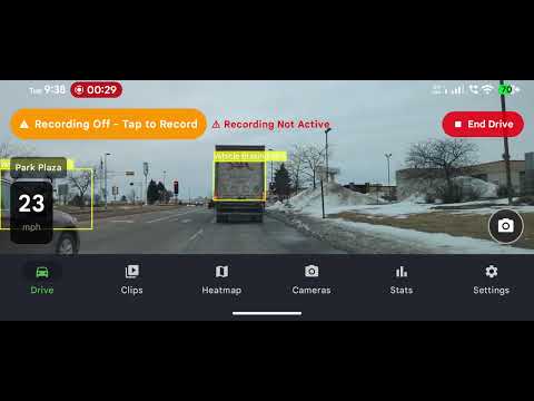 Phone Dashcam AI Object Tracking Demo
