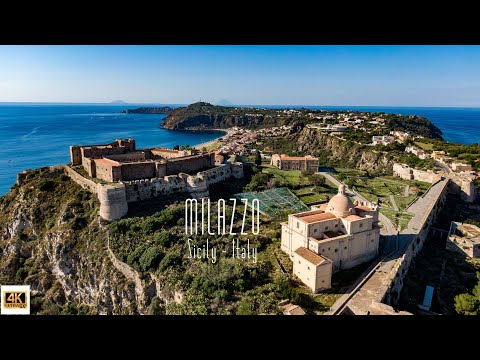 🇮🇹 4K drone video of Capo Milazzo, Sicily, Italy.
