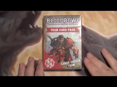 Blood Bowl Chaos Chosen Team Card Pack Unboxing