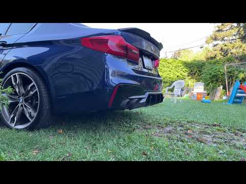 BMW M550I Remus Axle back Cold start