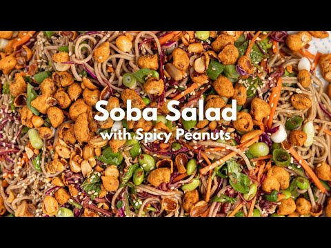 Cold Soba Noodle Salad with Crunchy Peanuts