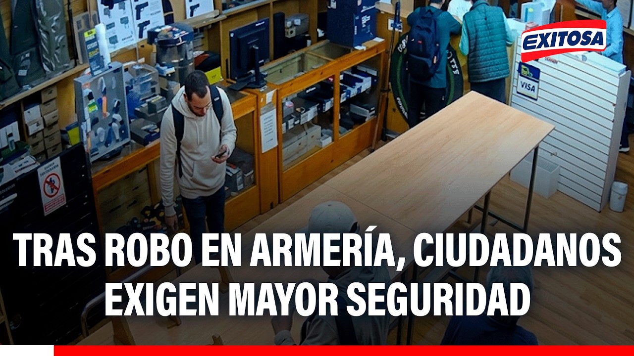 🔴🔵 Los delincuentes se robaron alrededor de 37 armas