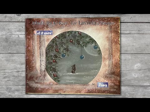 Snow Falling by Jo Rice - A Lavinia Stamps Tutorial