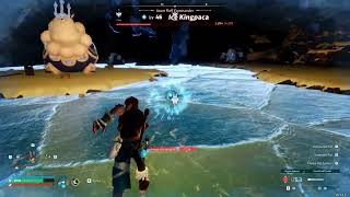 First Fight against Lv45 Ice Kingpaca - Palworld