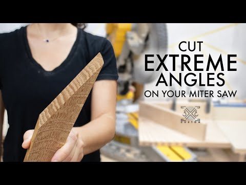 How to cut EVERY ANGLE on your Miter Saw - Acute Angle Jig - Quick Tip