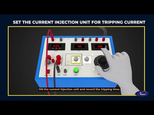 Test tripping characteristic of circuit breaker for over current
