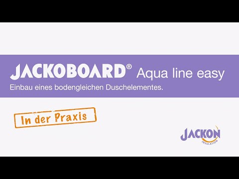 Einbau des Bodengleichen Duschelements JACKOBOARD Aqua line easy
