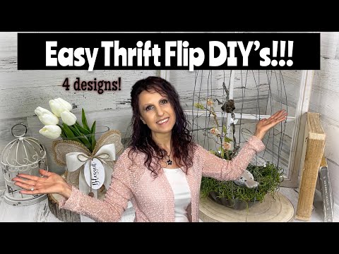 4 Easy High End Thrift Flips You’ll Love! | DIY Thrift Flips for Home Decor 2024