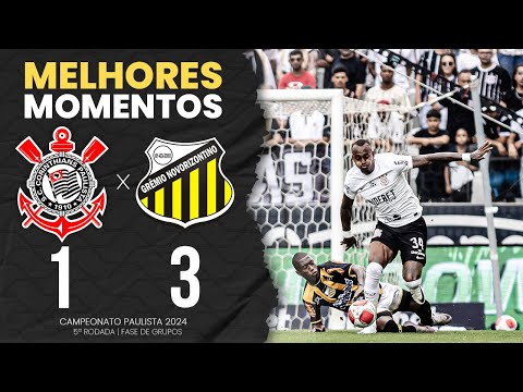 Gols e lances de Corinthians x Novorizontino