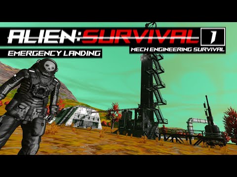Emergency Landing | Alien:Survival [Ep.01] | Space Engineers Mech Engineering Survival