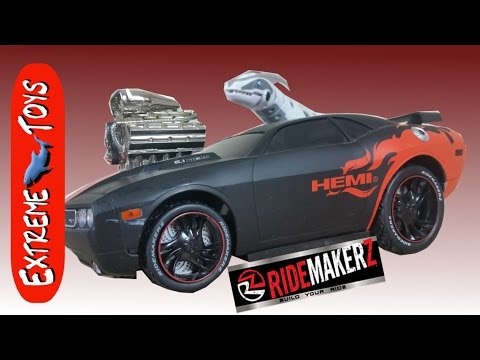 Ridemakerz toy Car vs Robot dinosaur Toy! Video
