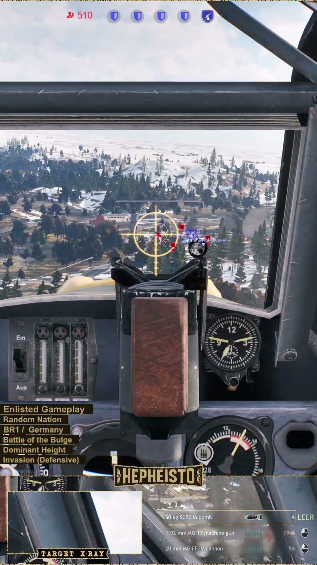 Pilot of Bf 109 eliminates Tank M13 MGMC with 20mm Machinegun