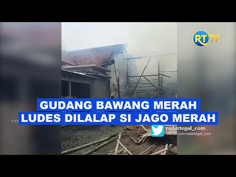 Gudang Bawang Merah di Brebes Terbakar