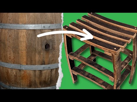 Transform a Whiskey Barrel into a Bar Stool