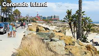 [4K] Coronado's Seaside Elegance | Charming Village & Neighborhoods, World-Class Beach & Hotel Del
