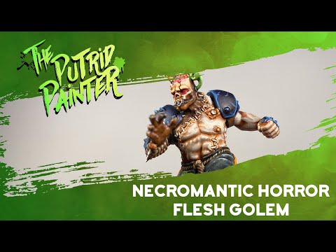 How to paint a Necromantic Horror Flesh Golem