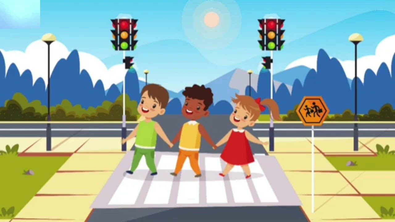 Educação para o Trânsito - Semáforos e faixa de pedestres - Vídeo aula - Educação Infantil