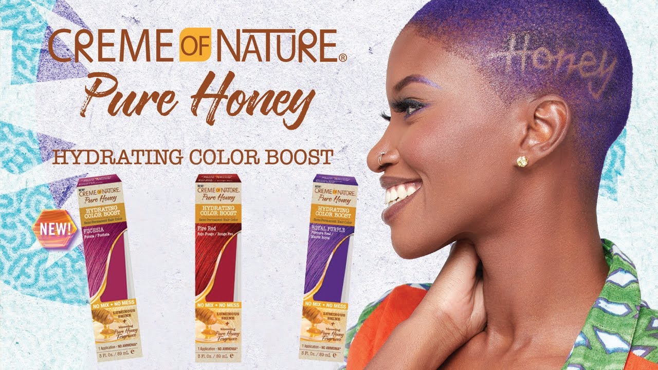Watch video Creme Of Nature Pure Honey Hydrating Color Boost Education Now Creme Of Nature Pure Honey Hydrating Color Boost Education
