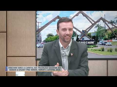 ERECHIM SERÁ A CAPITAL DA TRADIÇÃO GAÚCHA  AO SEDIAR O ENART PRÉ-MIRIM, MIRIM E JUVENIL 2026.