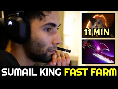 SUMAIL King Super Fast Farm with 11min Battle Fury Dota 2