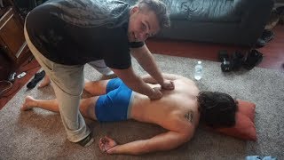 Getting My Back CRACKED ! (REALLY LOUD CRACK !!)