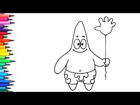 Patrick Star dibujo Drawing, Painting & Coloring For Kids and Toddlers_ Child Art